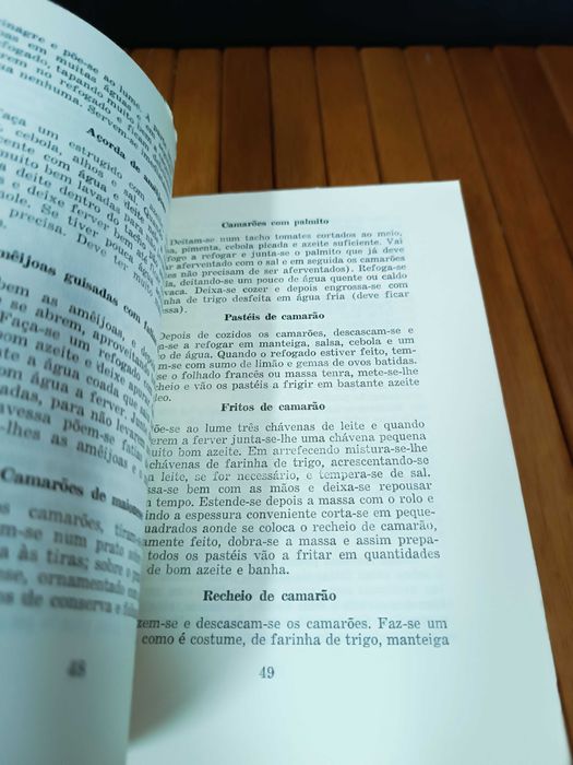 Livro de cozinha O cozinheiro Pratico por Mariazinha