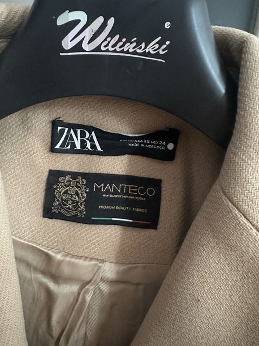 Wełniany płaszcz zimowy/ jesienny zara