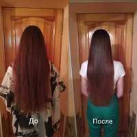 Наращивание волос кератиновое выпрямление волос