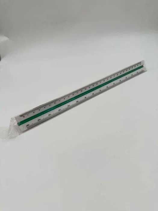 Linijka plastikowa Skalówka budowlana 30cm 3 kolory
