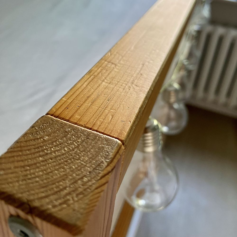 Łóżko drewniane ikea kura