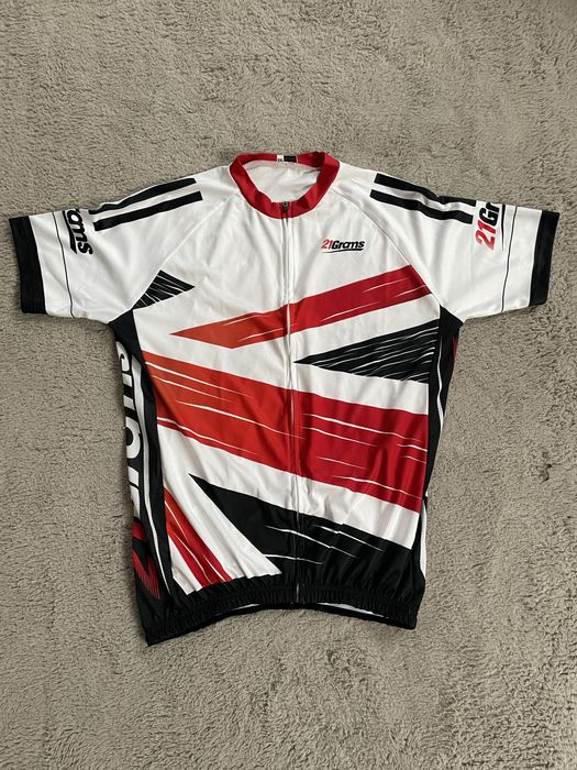 Profesjonalna KOSZULKA KOLARSKA Rowerowa Lekka Kieszenie Odblask