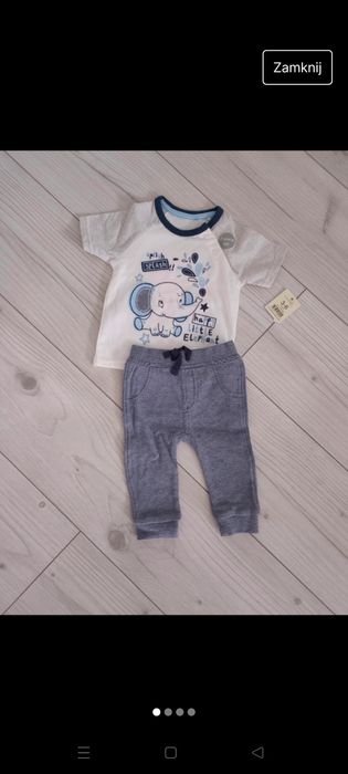 Komplet spodnie i koszulka na lato