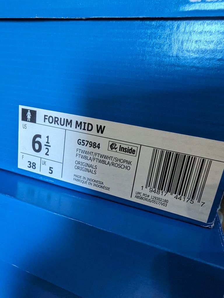 Женские кроссовки Adidas Forum Mid Originals /стелька 24,5см