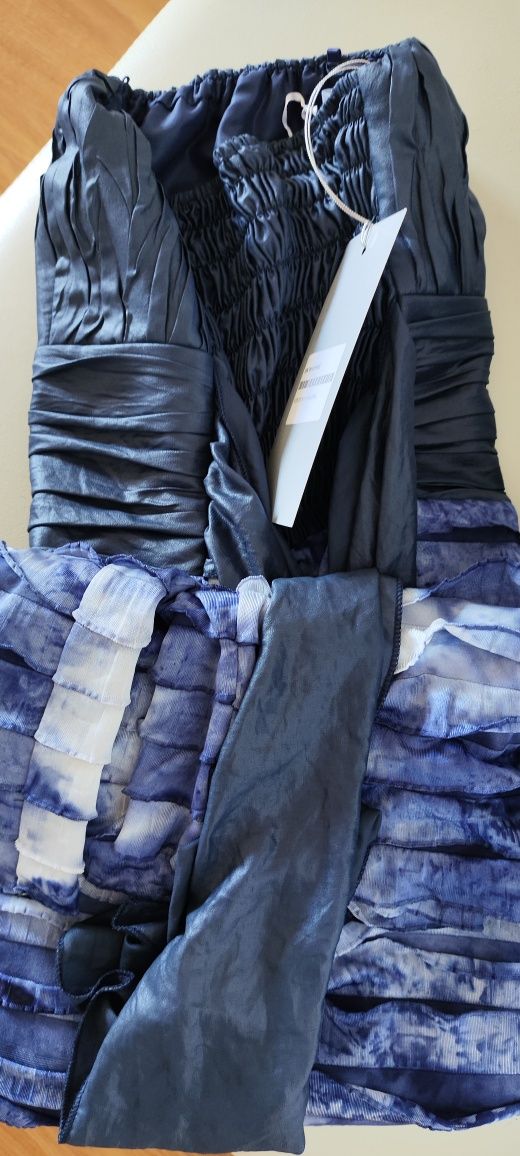 Vestido Tie dye azul versátil