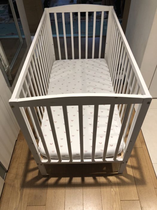 Pinio Łóżeczko 120x60 + tapczanik 2 w 1 materac
