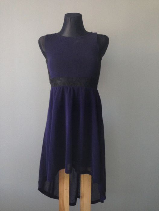 H&m zwiewna sukienka letnia elegancka z koronką xs
