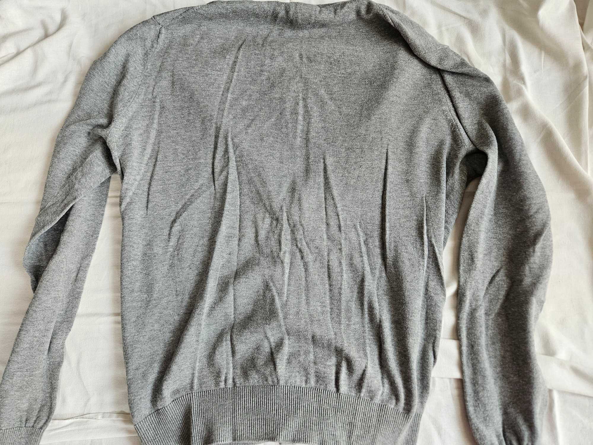 H&M cienki szary kardigan M