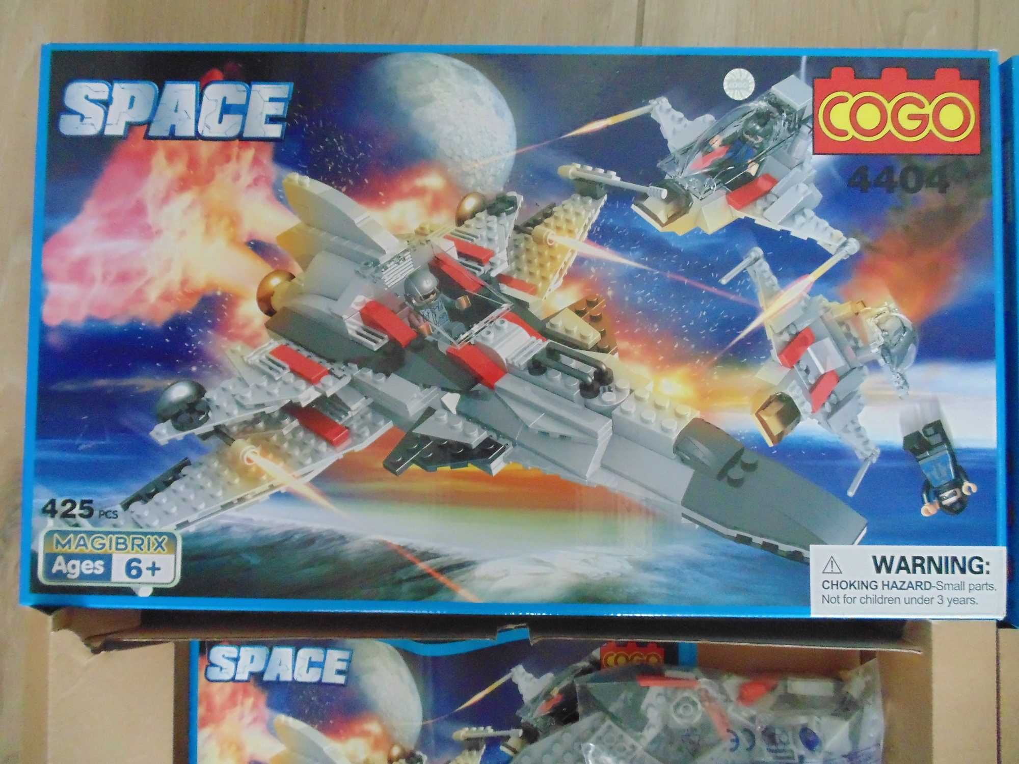 klocki Cogo space i fire fighter, kompatybilne z lego - 6+