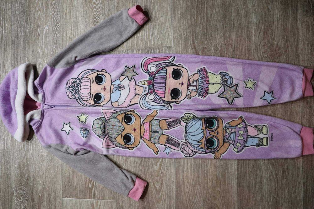 Флісовий ромпер з LOL на дівчинку 5-6 років, зріст 110-116