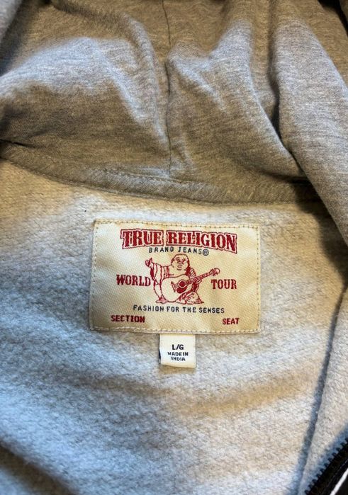 зип худи True religion на лампасах оригинал