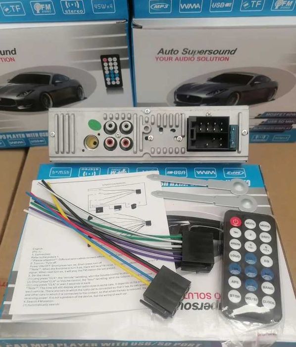 Автомагнитола bluetooth стандартный размер универсальная usb microsd