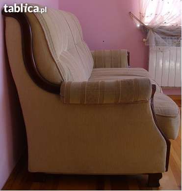 Elegancka sofa 3 osobowa rozkładana + 2 fotele