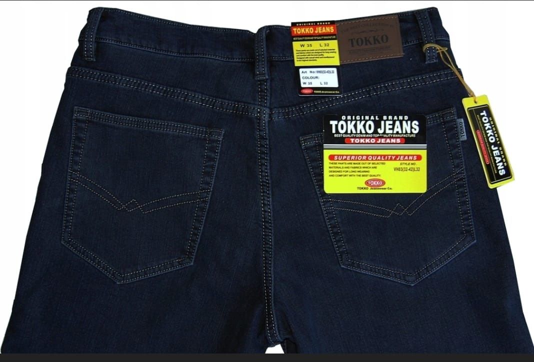 100/104cm pas męskie spodnie ocieplane nowe jeans