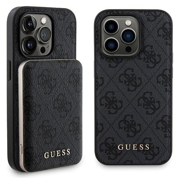 Zestaw etui Guess 4G Metal Logo na iPhone 13 Pro + powerbank 5000mAh