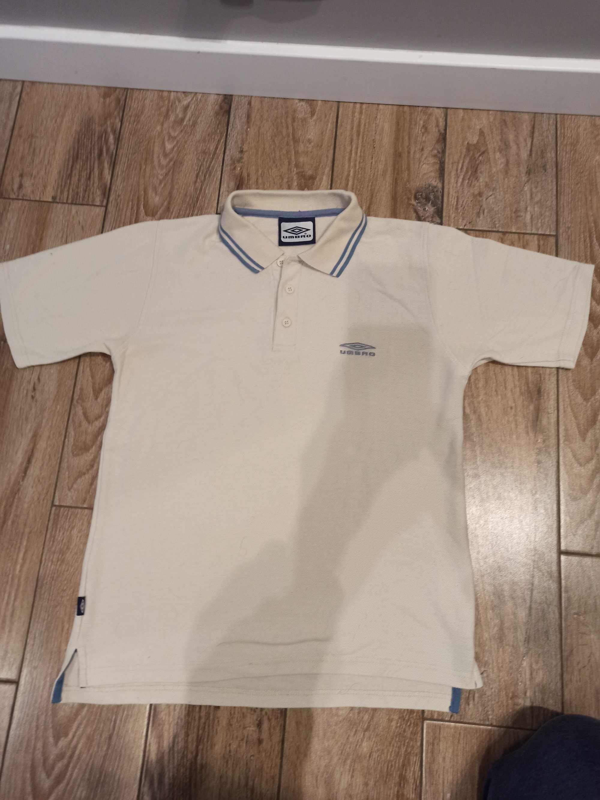 Koszulka męska polo Umbro S beżowa sportowa