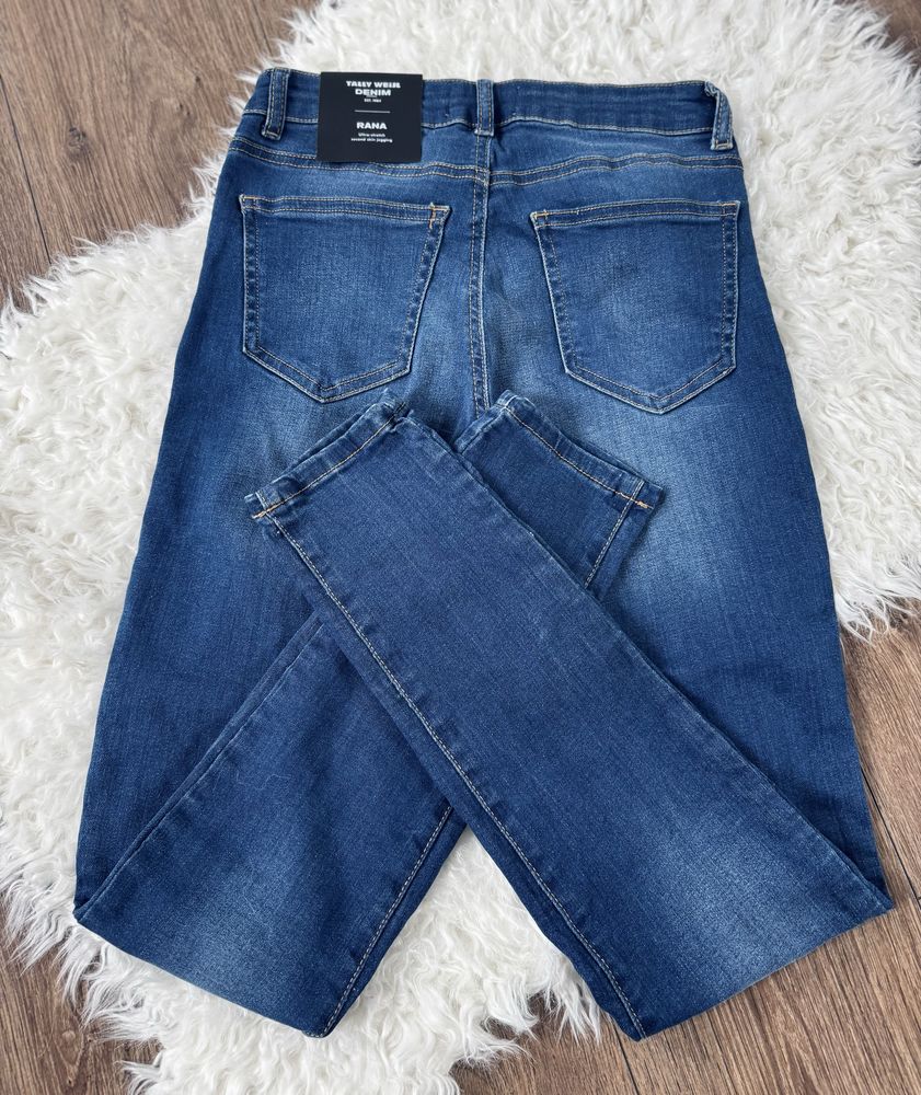 Damskie spodnie Tally Weijl rozmiar 36 skinny 98% bawełny