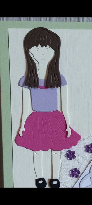 Wykrojniki, chłopak i dziewczyna. Scrapbooking, rękodzieło