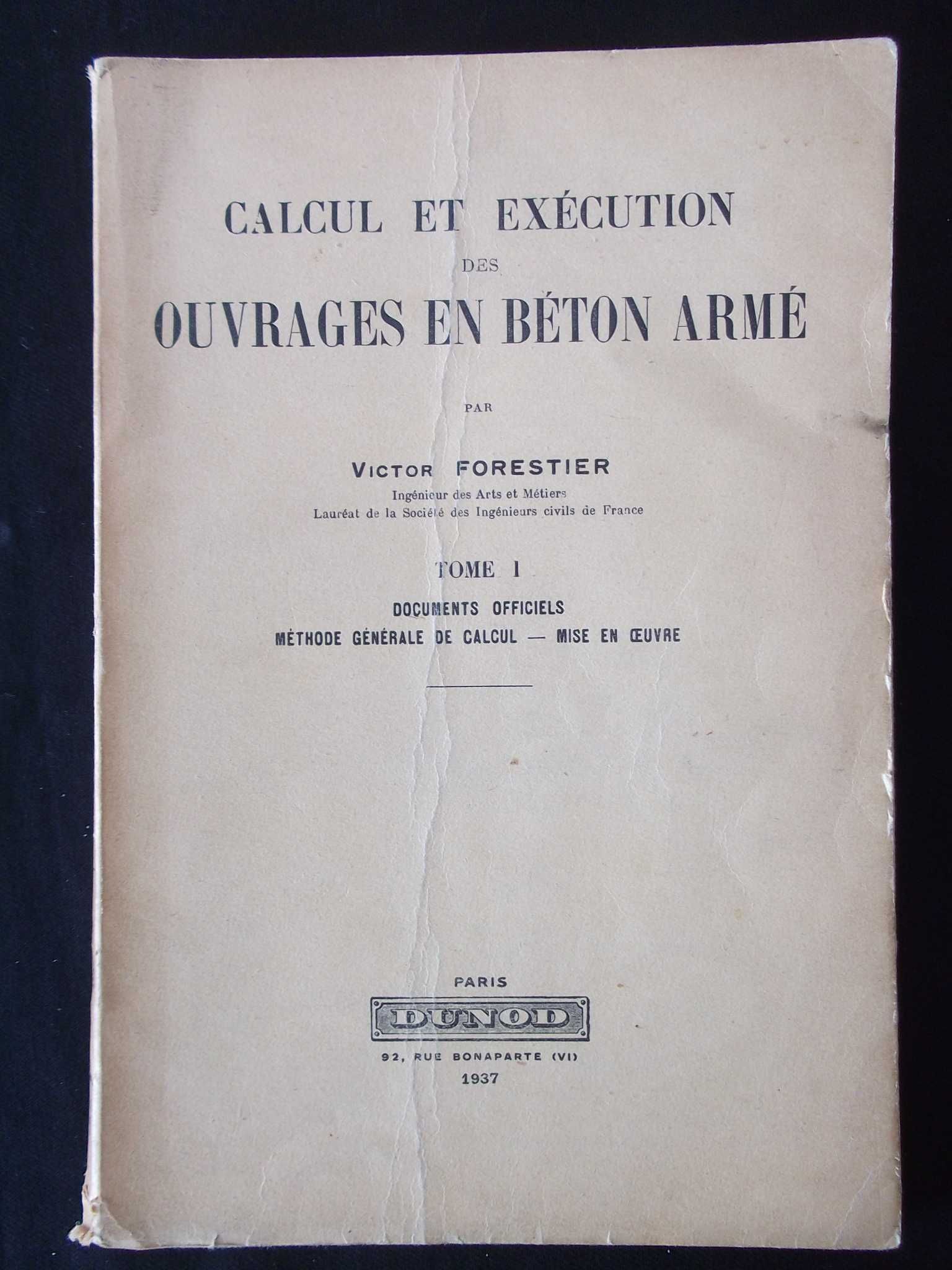 Livro Calcul et exécution ouvrages béton armé 1937