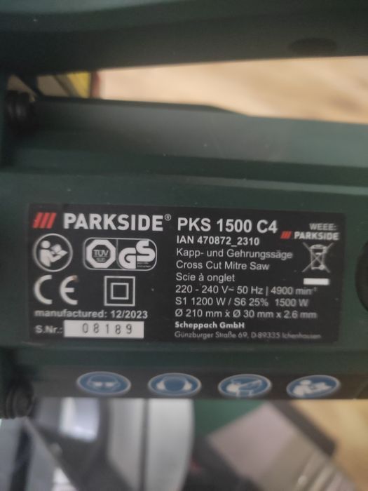 Ukośnica Parkside PKS1500C