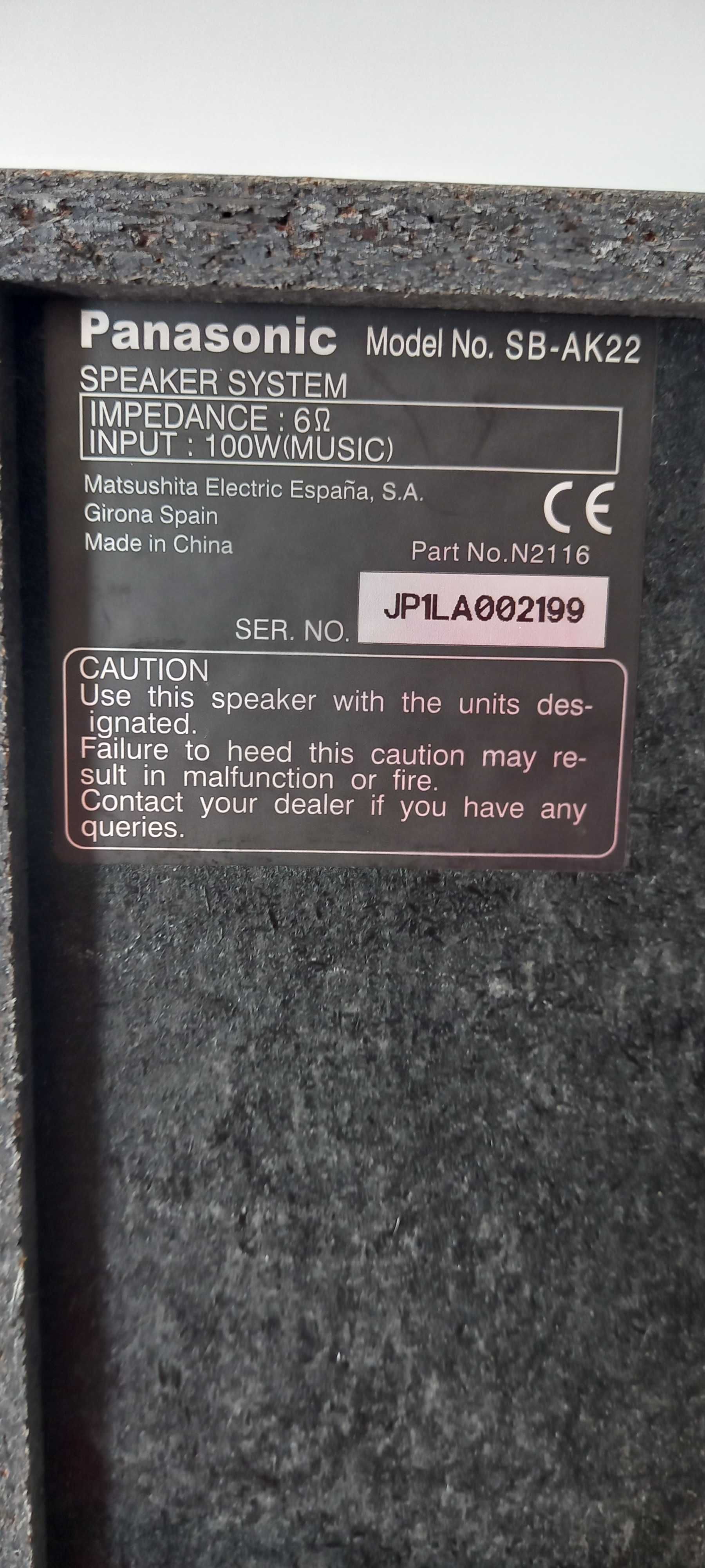 Colunas panasonic