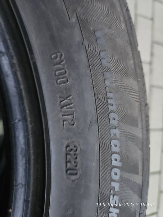 Opony zimowe 225 55 r17 7mm bieżnika