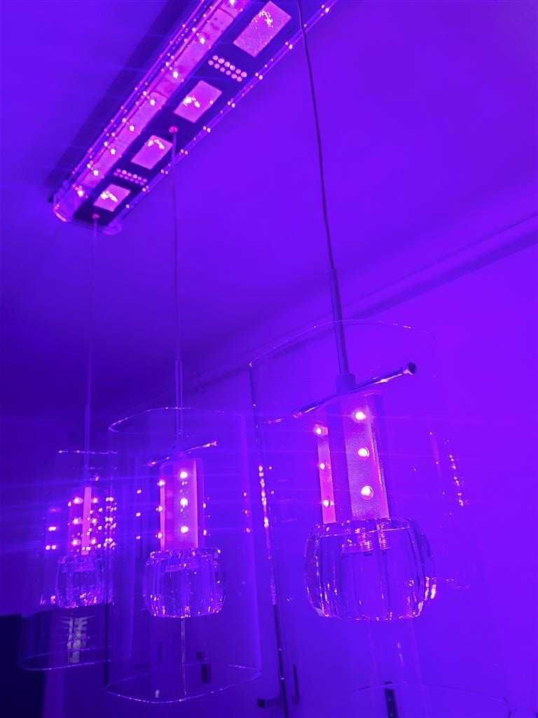 Lampa, żyrandol LED+ multikolor Nowoczesna