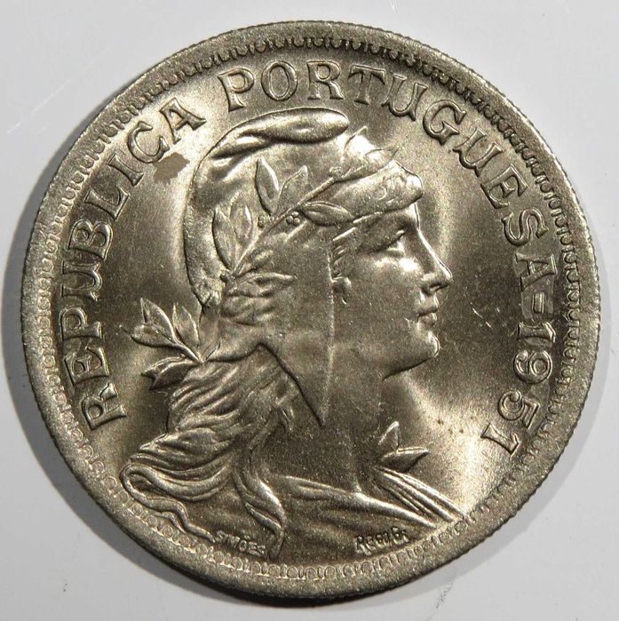 Republica Portuguesa 50 Centavos 1951 e 1955 7€ e 6€