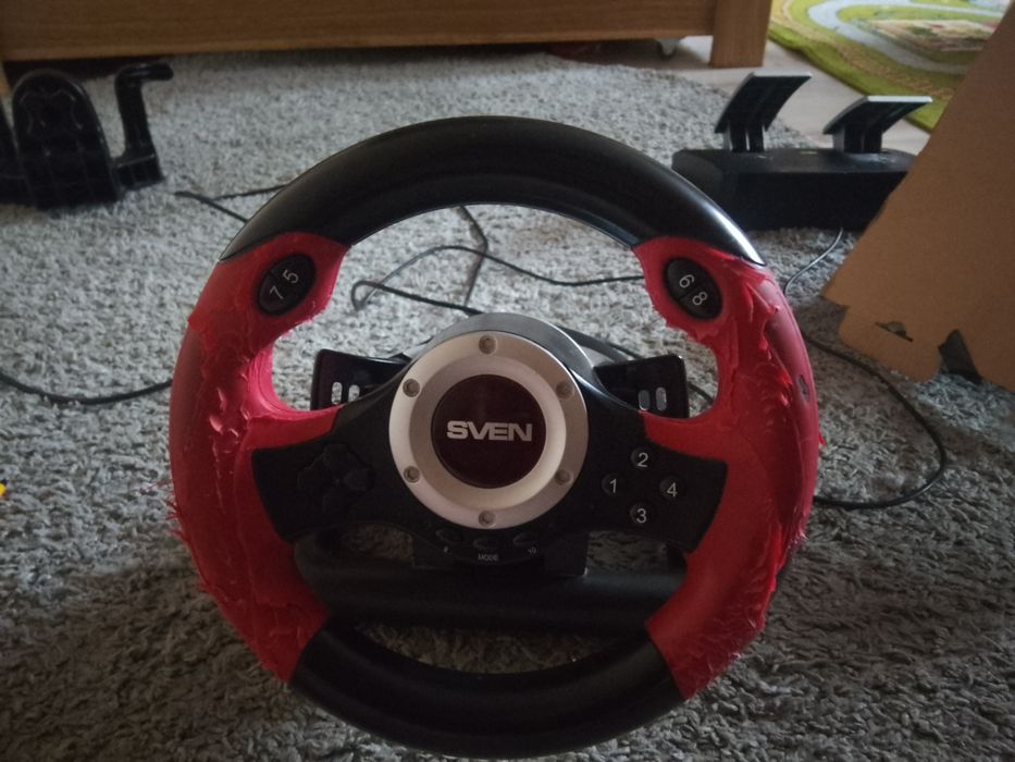 Ігрове кермо SVEN GC-W400 з педалями для ПК (майже новий, повний компл
