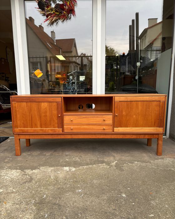 Skandynawska komoda niska sideboard rtv drewno vintage