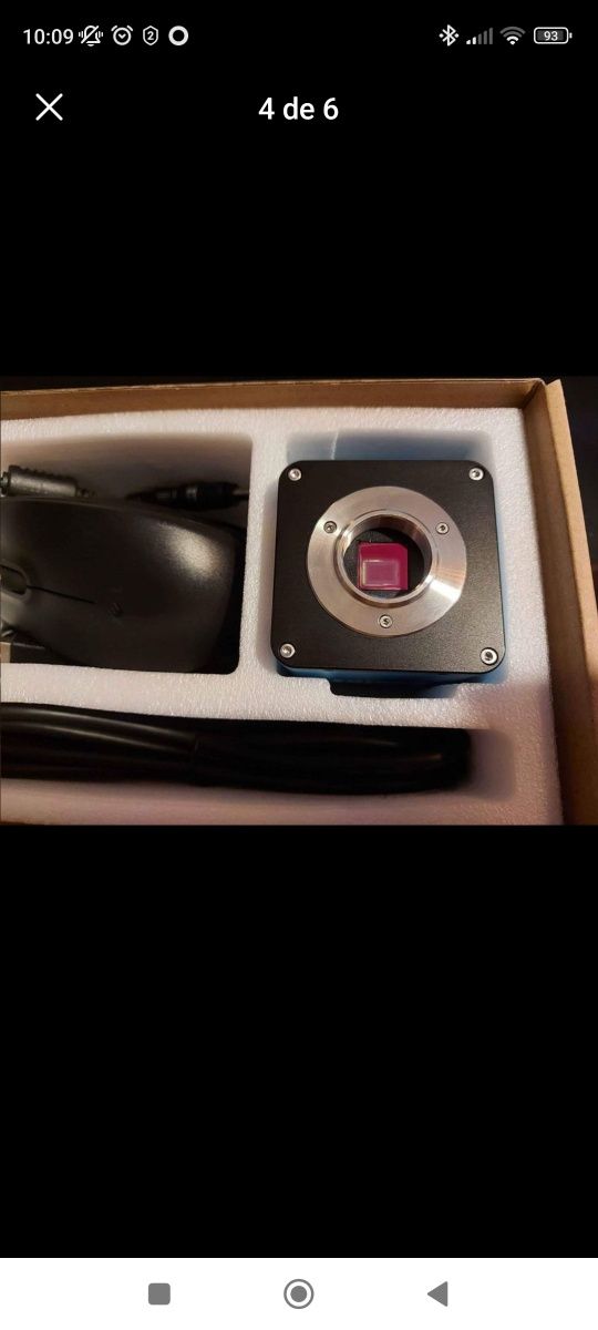 Microscópio, Câmara com sensor Sony 1080p a 60fps