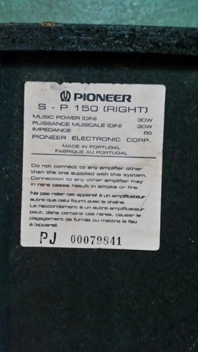 Coluna pioneer sp 150