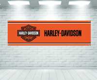 Baner plandeka Harley-Davidson 150x60cm zaoczkowany