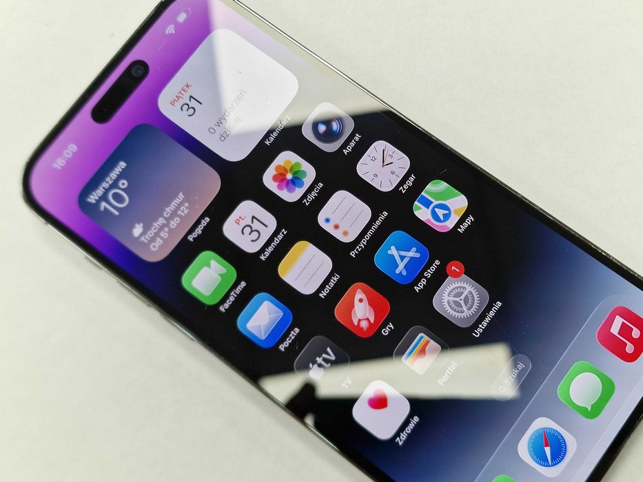 Iphone 14 PRO MAX 128GB/ Deep Purple/ BAT 99%/ Grade B + ładowarka