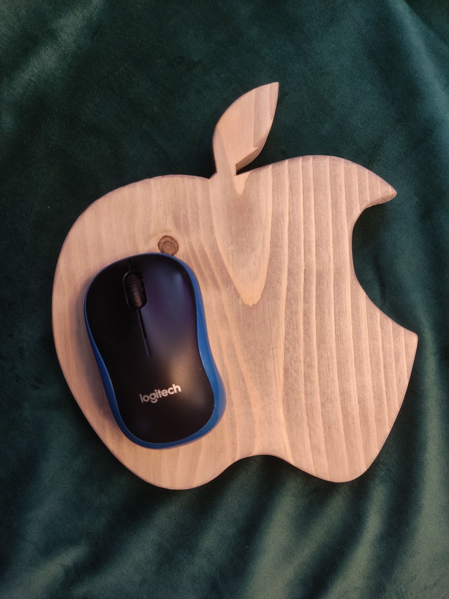 Podkładka pod myszkę / deska dekoracyjna rustykalny dąb Handmade Apple