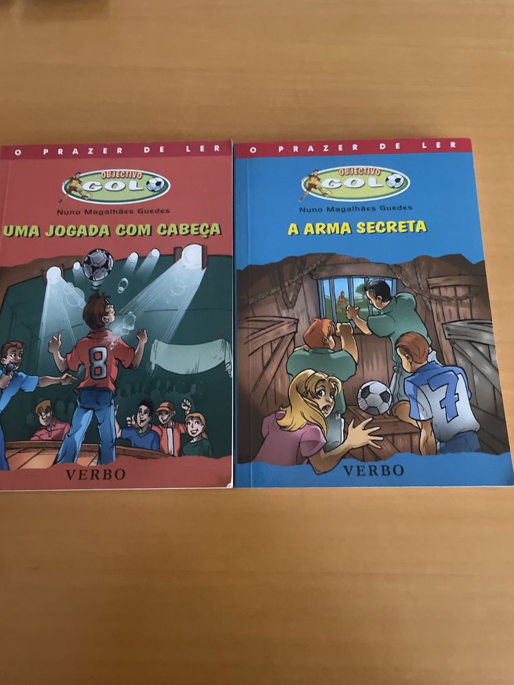 8 livros da Coleção  Objetivo Golo da Verbo