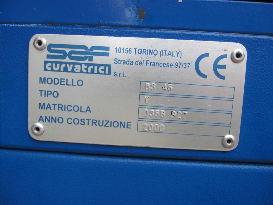 Giętarka do rur walcarka SAF BS 45 profili