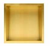 Półka łazienkowa wnękowa Balneo Wall-Box złota 30x30x7 cm OB-BR1