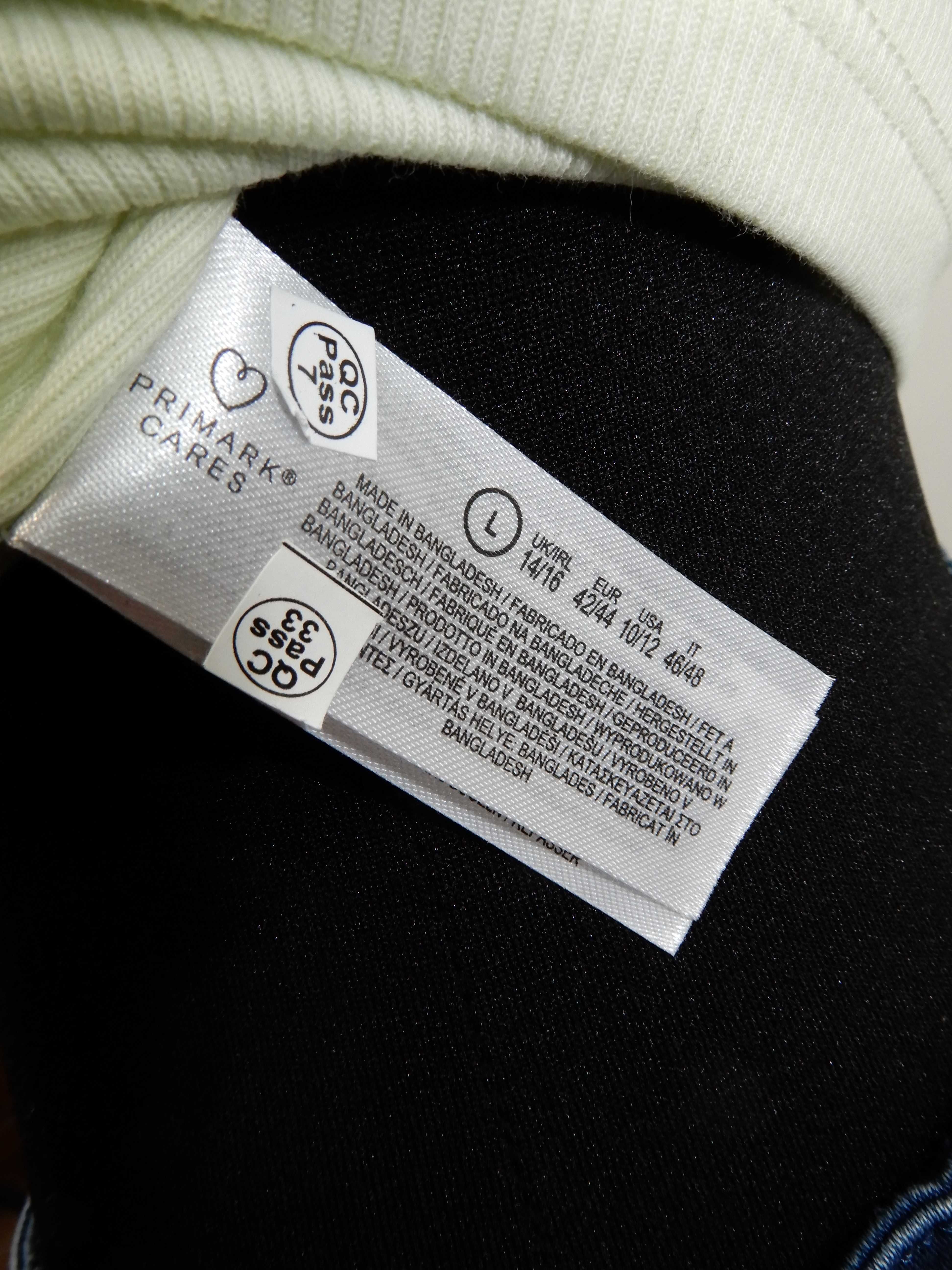Top na ramiączkach bluzka limonkowa bawełna Primark 42 44 XL XXL