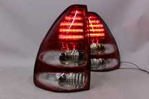 Lampy światła tył tylne TOYOTA LAND CRUISER 120 r.03-09 RED TUNING LED