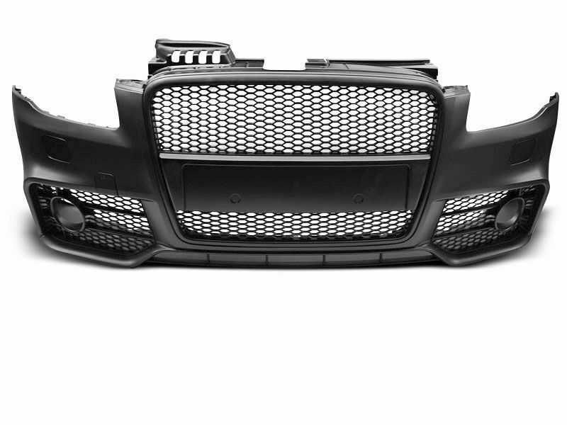 Para-choque frontal grelha preta para Audi A4 B7 2004 a 2008 RS4 Look