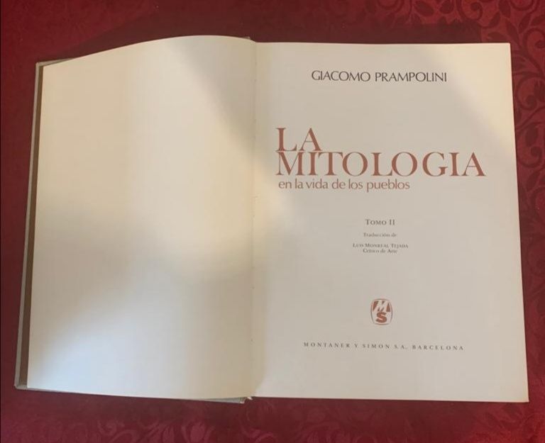 Livro "La mitologia en la vida de los pueblos"