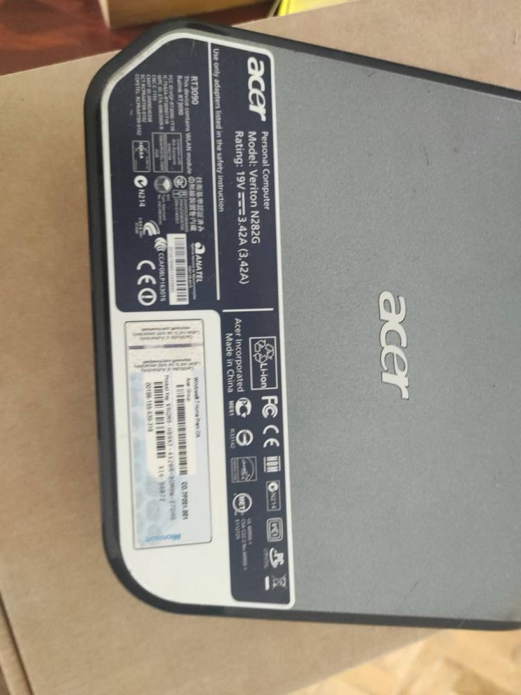 Komputer acer vertion N282G