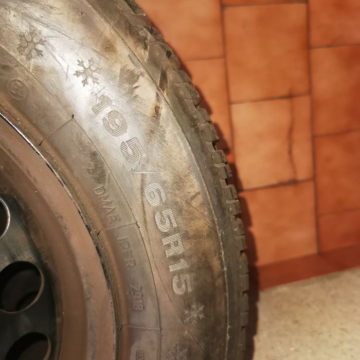 Jantes de ferro Mercedes C W205 com pneus