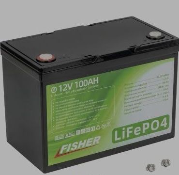 Літій-ферумний акумулятор Fisher FT12100 LiFePO4 100Ah