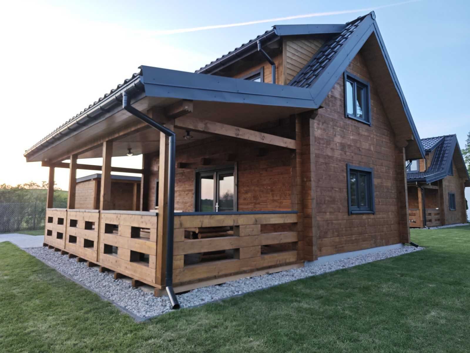 Budowa domków z bali drewnianych, letniskowe, całoroczne