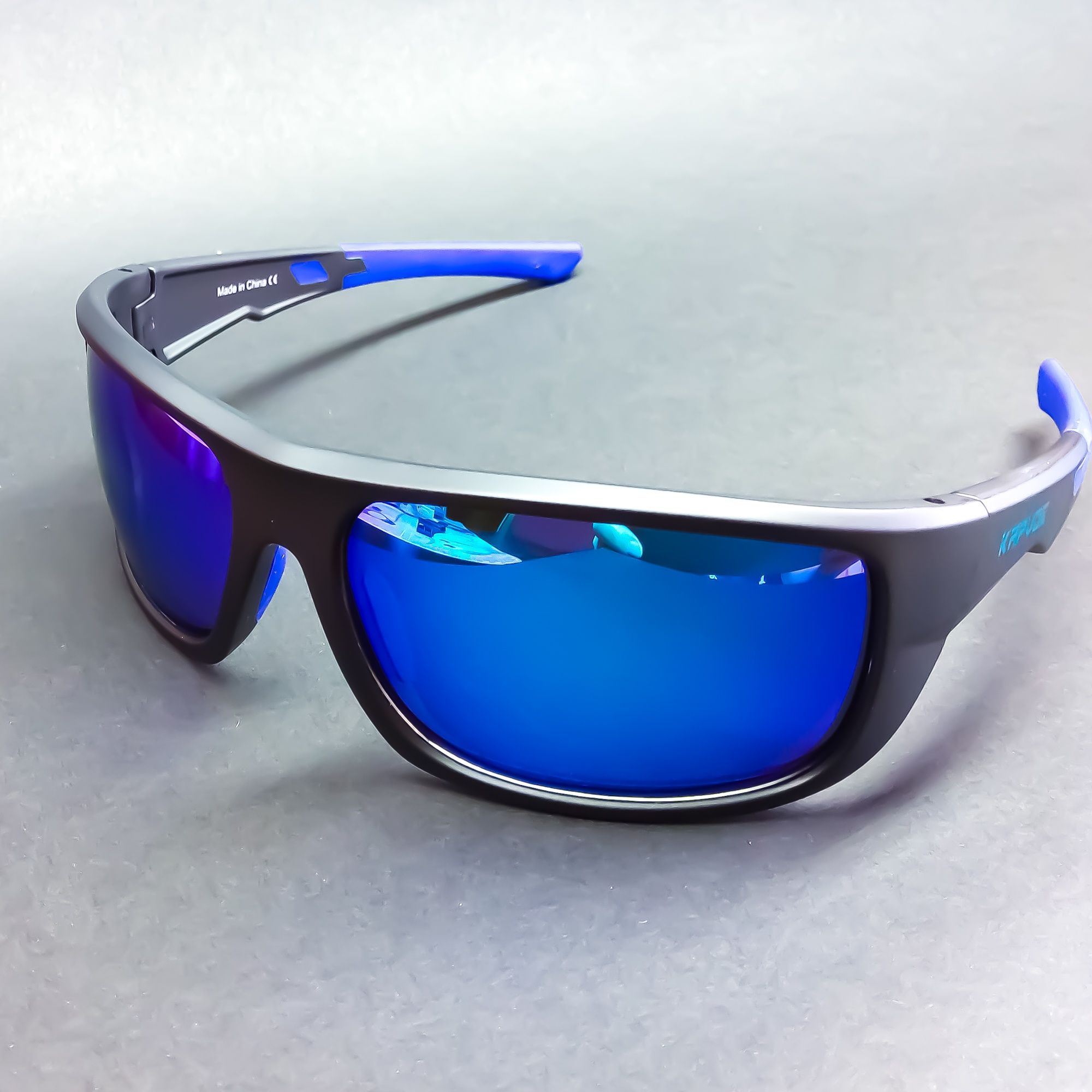 OKULARY PRZECIWSŁONECZNE. Polaryzacyjne. Dark Blue/Black. Sportowe.
