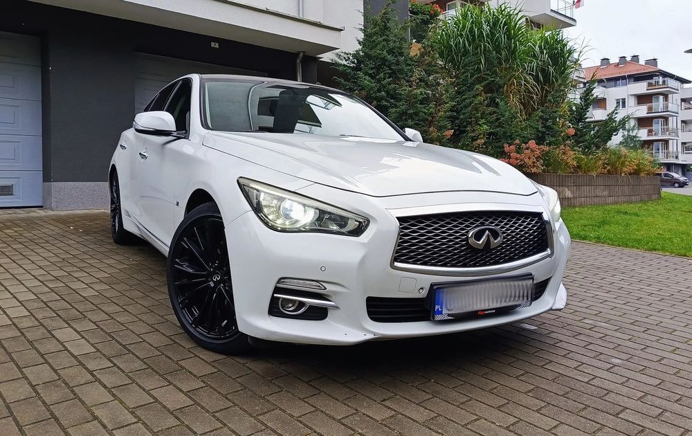 Infiniti Q50 Q50S 3.7 V6 333km AWD 4x4 14r Biała Perła Super Stan! Zarej.PL Zamiana