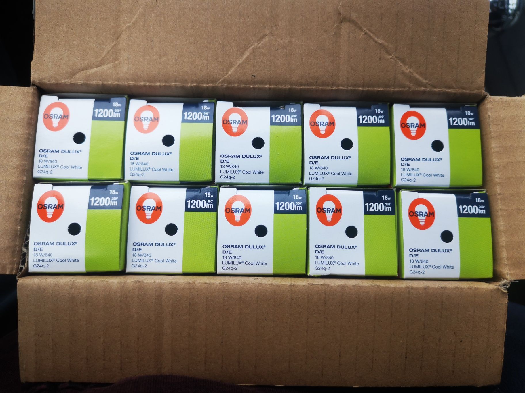 Świetlówka Osram Dulux D/E 18W/840. 1200lm 360° dostępne 10sztuk