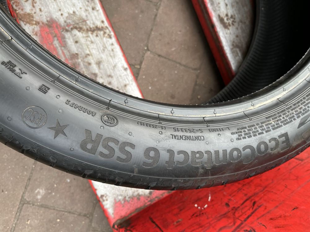 1szt. 225/45/19  XL Continental EcoContact 6 * SSR RSC 2020r.Pojedynka
